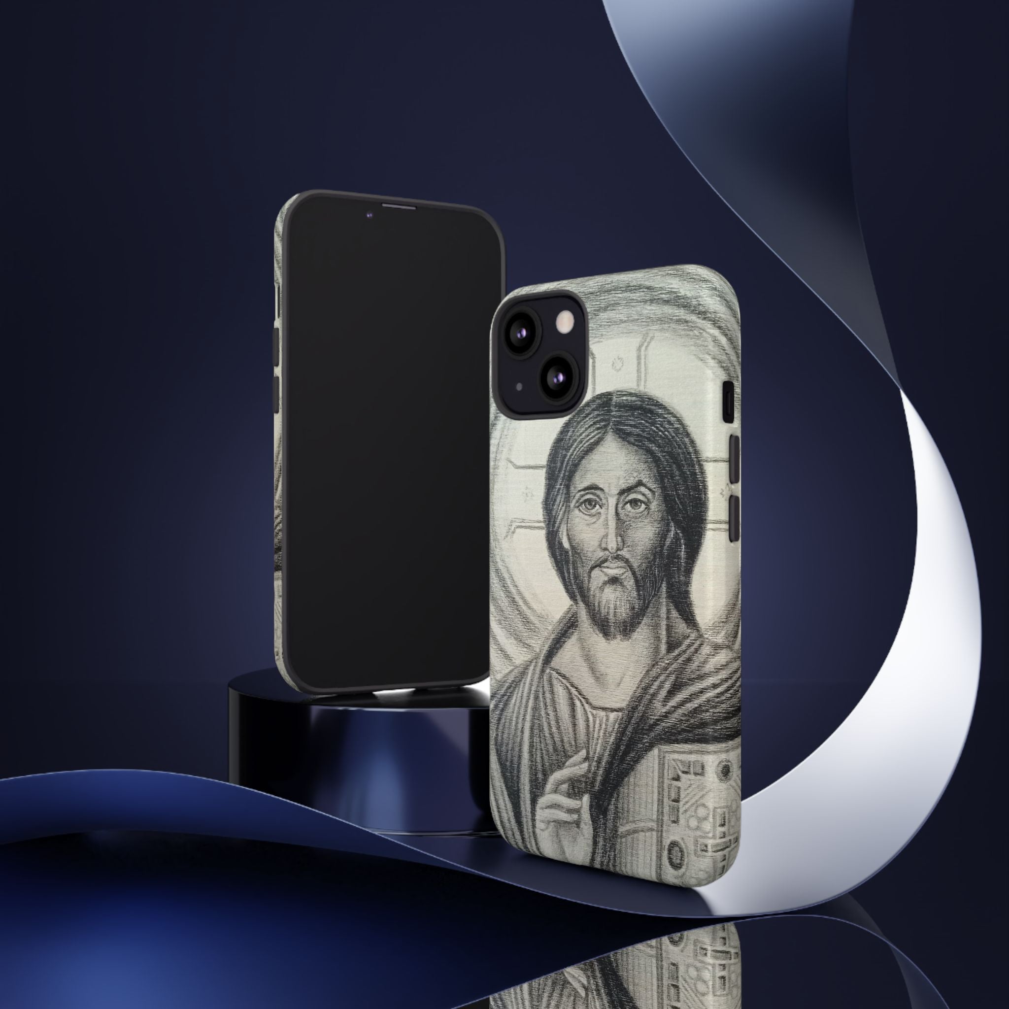 Christ Pantocrator phone case | religious icon iPhone cover