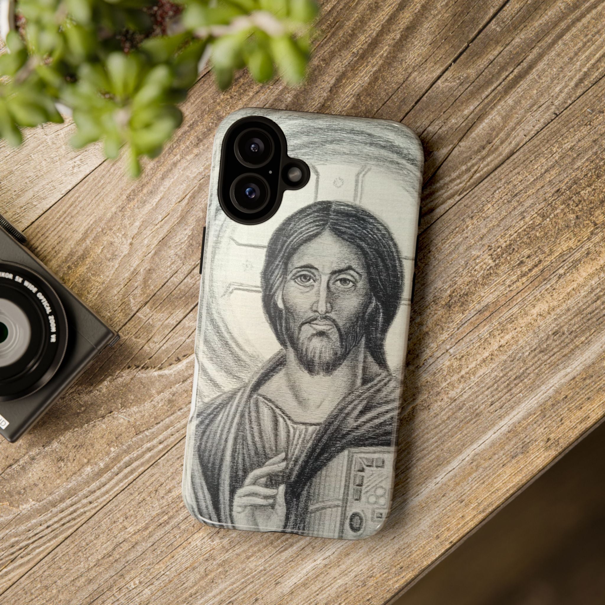 Christ Pantocrator phone case | religious icon iPhone cover