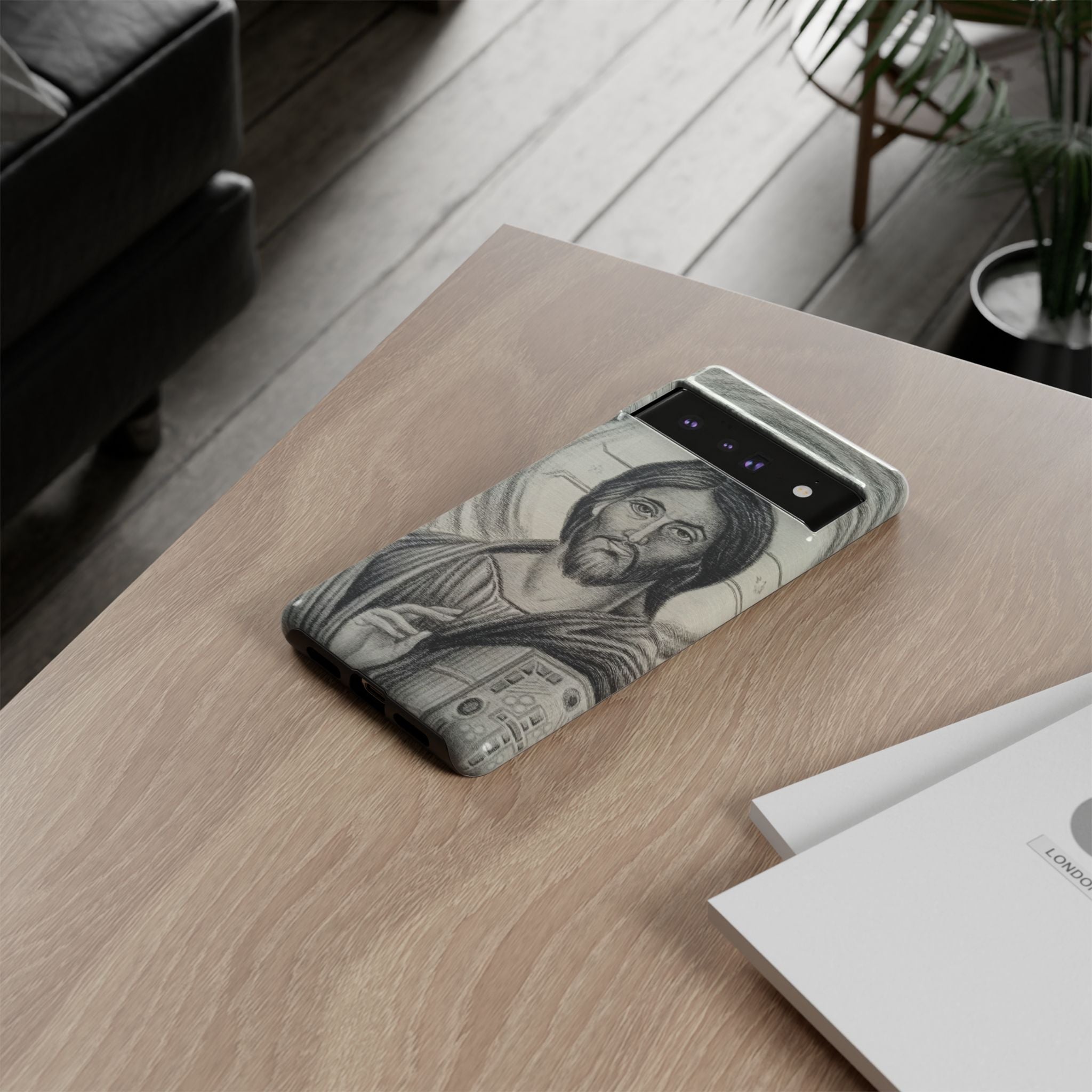 Christ Pantocrator phone case | religious icon iPhone cover